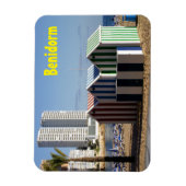 Magnet Flexible Benidorm, casetas de baño en playa de Levante (Vertical)