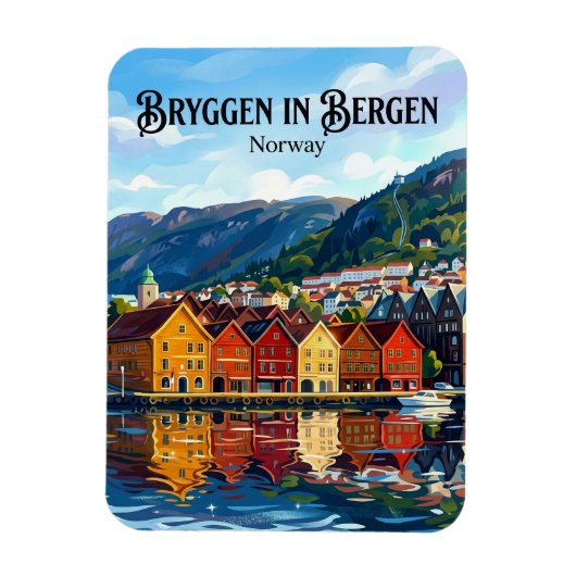 Magnet Flexible Bergen Norvège (Vertical)