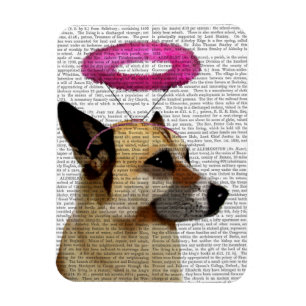 Magnet Flexible Berger allemand avec le halo rose
