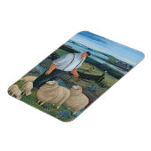 Magnet Flexible Berger avec mouton dans le paysage de la rivière (Côté Gauche)