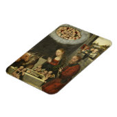 Magnet Flexible Bergers adorant le bébé Jésus par Cranach (Côté Gauche)
