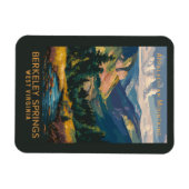 Magnet Flexible Berkeley Springs Illustration Voyage Art Vintage (Horizontal)