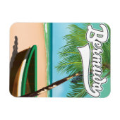 Magnet Flexible Bermudes poster de voyage des îles tropicales (Horizontal)