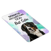 Magnet Flexible Bernese Mountain Dog Best Sister (Côté Droit)