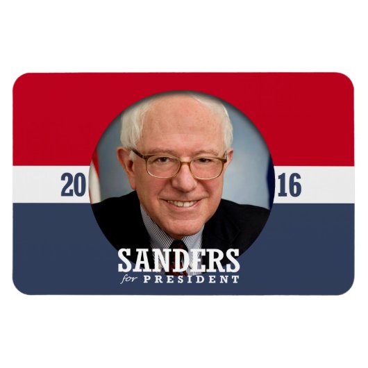 MAGNET FLEXIBLE BERNIE SANDERS 2016 (Horizontal)