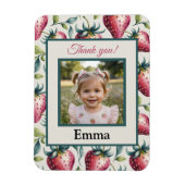Magnet Flexible Berry Sweet Strawberry Anniversaire Nom photo (Vertical)
