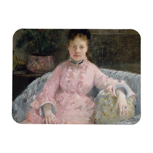 Magnet Flexible Berthe Morisot - Robe Rose (Horizontal)