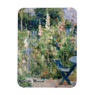 Magnet Flexible Berthe Morisot - Roses Trémières / Althées