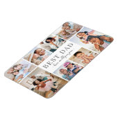 Magnet Flexible Best Dad Photo Collage (Côté Gauche)