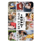 Magnet Flexible Best Dad Photo Collage (Vertical)