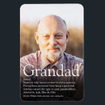 Magnet Flexible Best Ever Grandpa, Grandad, Papa Definition Photo<br><div class="desc">Personalise for your special grandpa,  grandad,  papa or pops to create a unique gift. A perfect way to show him how amazing he is every day. Designed by Thisisnotme©</div>