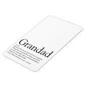 Magnet Flexible Best Ever Grandpa, Grandfather, Papa Definition (Côté Gauche)