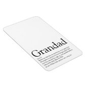 Magnet Flexible Best Ever Grandpa, Grandfather, Papa Definition (Côté Droit)