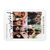 Magnet Flexible Best Friends Forever Photo Collage Heart Script (Horizontal)
