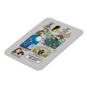 Magnet Flexible Bêtes De Cartoon Dans Les Habitats (Côté Gauche)