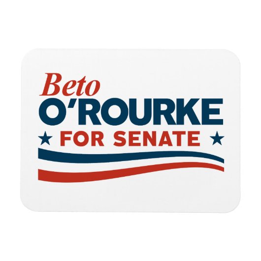 Magnet Flexible Beto O'Rourke pour le Sénat (Horizontal)