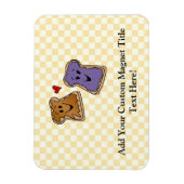 Magnet Flexible Beurre d'arachide mignonne et gelée meilleurs amis (Vertical)