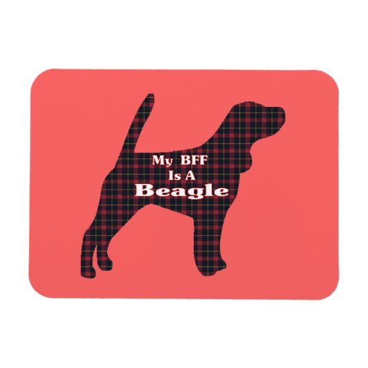 Magnet Flexible BFF beagle (Horizontal)