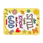 Magnet Flexible Bible chrétienne Verse Écriture Texte Doodle (Horizontal)