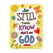 Magnet Flexible Bible chrétienne Verse Écriture Texte Doodle (Vertical)