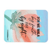 Magnet Flexible Bible verse Corinthians Écriture florale (Horizontal)