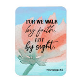 Magnet Flexible Bible verse Corinthians Écriture florale (Vertical)