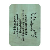 Magnet Flexible Bible Verse Éphésiens 2:8 (Vertical)