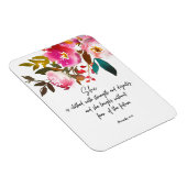 Magnet Flexible Bible verse Floral (Côté Droit)