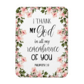 Magnet Flexible Bible verse Floral (Vertical)