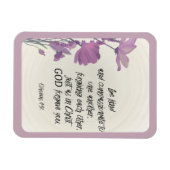 Magnet Flexible Bible verse Floral (Horizontal)