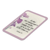 Magnet Flexible Bible verse Floral (Côté Gauche)