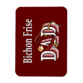 Magnet Flexible Bichon Frise Papa (Vertical)