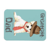 Magnet Flexible Bichon Papa (Horizontal)