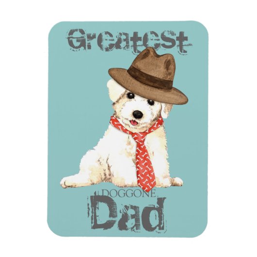 Magnet Flexible Bichon Papa (Vertical)