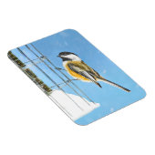 Magnet Flexible Bickadee sur la peinture d'alimentation - Oiseaux  (Côté Droit)