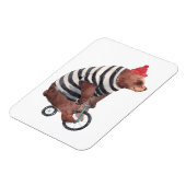 Magnet Flexible Bicyclette Ours amusant (Côté Gauche)