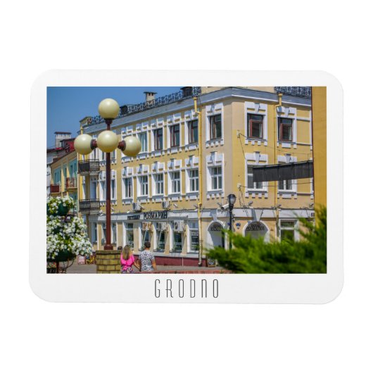 Magnet Flexible Biélorussie Grodno Cityscape (Horizontal)