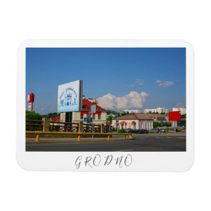Magnet Flexible Biélorussie Grodno Cityscape
