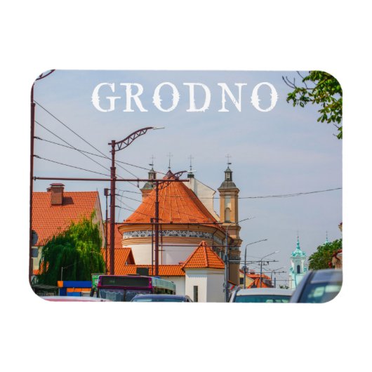 Magnet Flexible Biélorussie Grodno Cityscape (Horizontal)