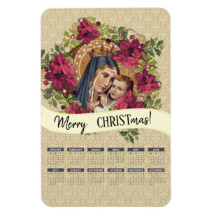 Magnet Flexible Bienheureux Vierge Marie Calendrier religieux