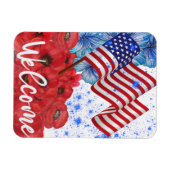 Magnet Flexible Bienvenue 4 juillet (Horizontal)