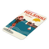 Magnet Flexible Bienvenue à Helsinki Finlande poster de voyage vin (Côté Gauche)