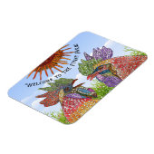 Magnet Flexible Bienvenue à la ferme amusante poulets (Côté Gauche)