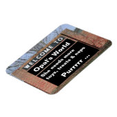 Magnet Flexible BIENVENUE À l'aimant flexible World d'Opal (Côté Gauche)