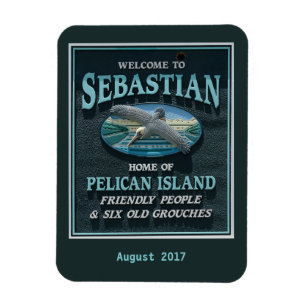 Magnet Flexible Bienvenue à Sebastian, FL
