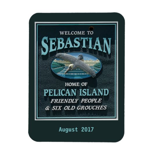 Magnet Flexible Bienvenue à Sebastian, FL (Vertical)