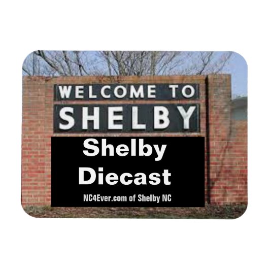 Magnet Flexible BIENVENUE À SHELBY Shelby Diecast aimant flexible (Horizontal)