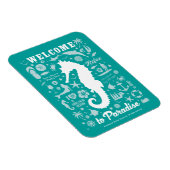 Magnet Flexible Bienvenue au paradis (Côté Droit)