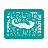 Magnet Flexible Bienvenue au paradis (Horizontal)