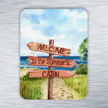 Magnet Flexible Bienvenue Croisière Cabine Paysage de plage person<br><div class="desc">Cette conception peut être personnalisée dans la zone fournie en modifiant la photo et/ou le texte. Vous pouvez également le customiser en cliquant sur Personnaliser ce Modèle, puis en choisissant l'option cliquer pour customiser et supprimer ou modifier la couleur de l'arrière - plan, ajouter du texte, modifier la couleur ou...</div>